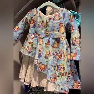 4t Christmas OOAK Blissful Spool Dress